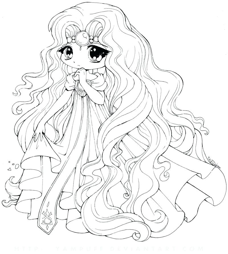 800x891 Cute Girl Coloring Pages Princess Coloring Cute Anime Girl Color