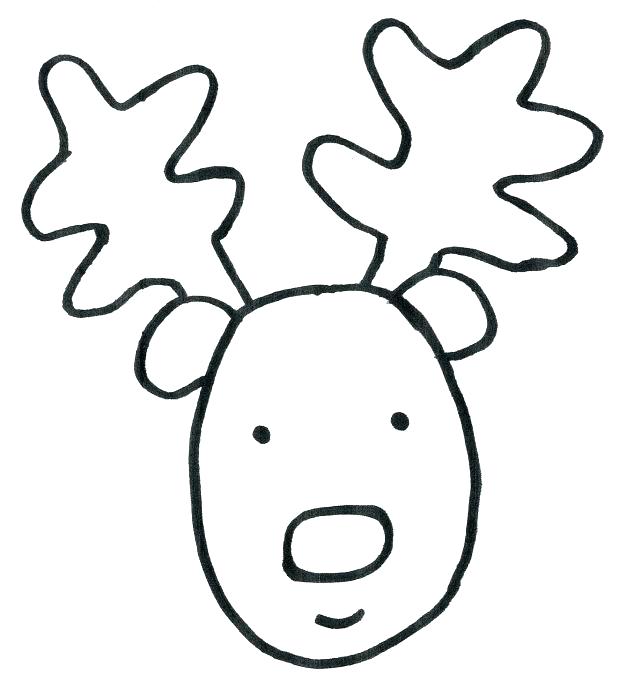 618x695 Coloring Pages Reindeer Coloring Page Reindeer Free Coloring
