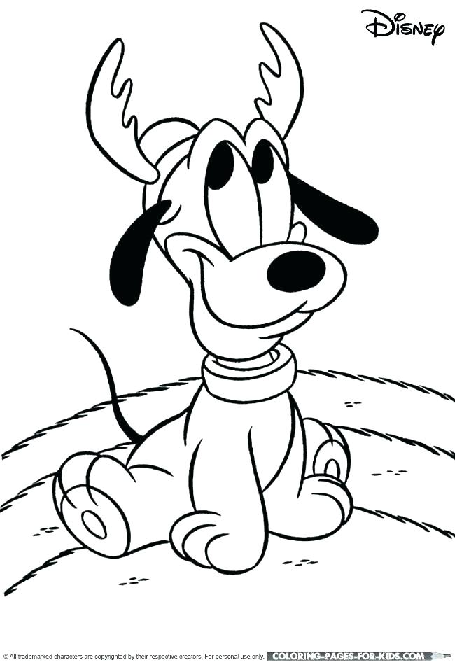 650x950 Christmas Coloring Pages Reindeer A Sweet Reindeer With Glowing