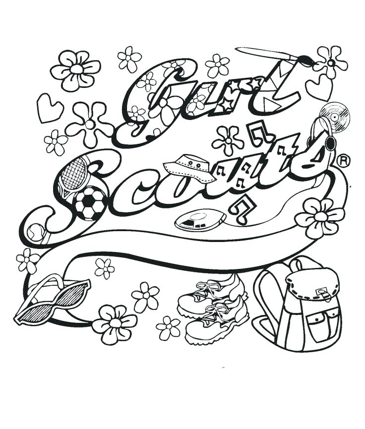 736x865 Daisy Girl Scouts Coloring Pages Free Printable Daisy Girl Scout