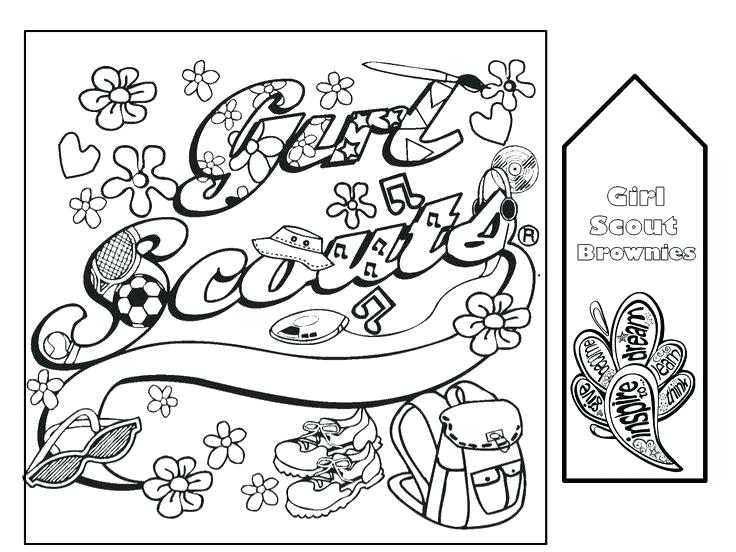 736x552 Daisy Scout Coloring Pages Girl Scout Brownie Coloring Pages Girl