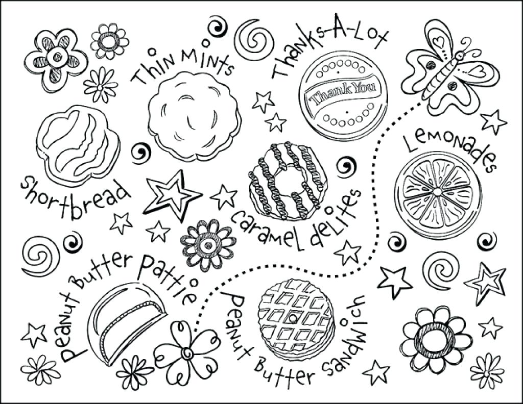 1024x792 Focus Girl Scout Cookie Coloring Pages Scouts At Connect360 Me