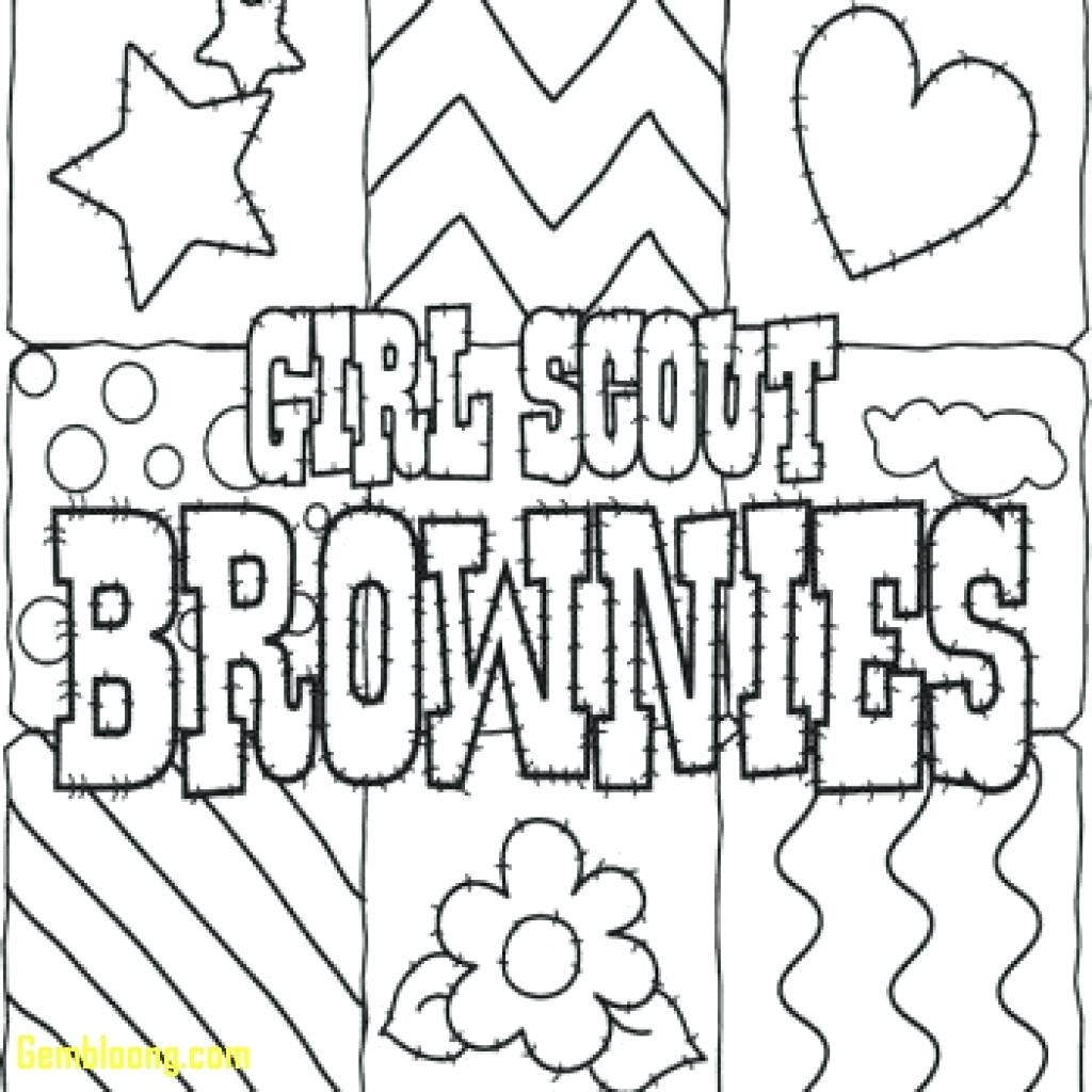 1024x1024 Girl Scout Brownie Coloring Pages Gallery