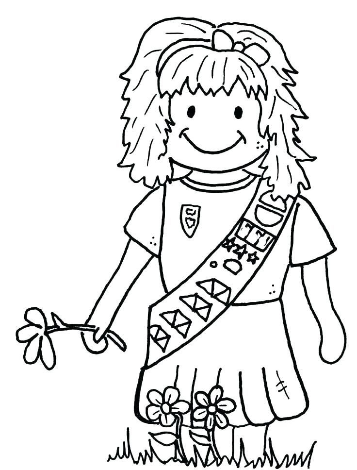 736x968 Brownie Coloring Pages Printable Printable Girl Scout Brownie