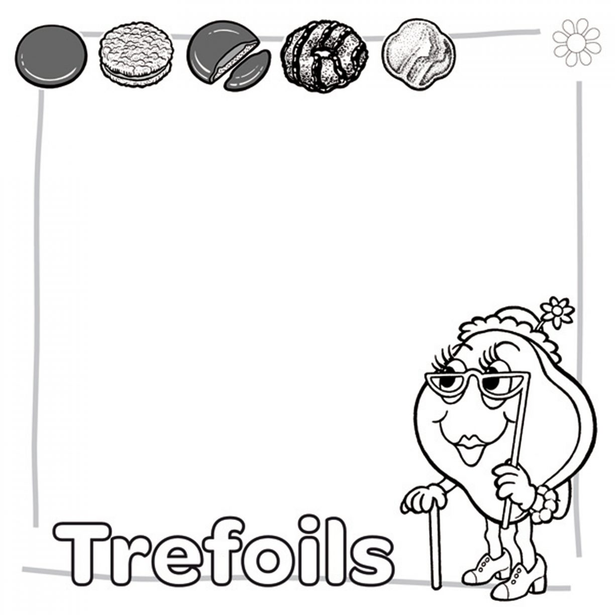 1224x1224 Preschool Cookie Coloring Pages Printable Christmas Girl Scout