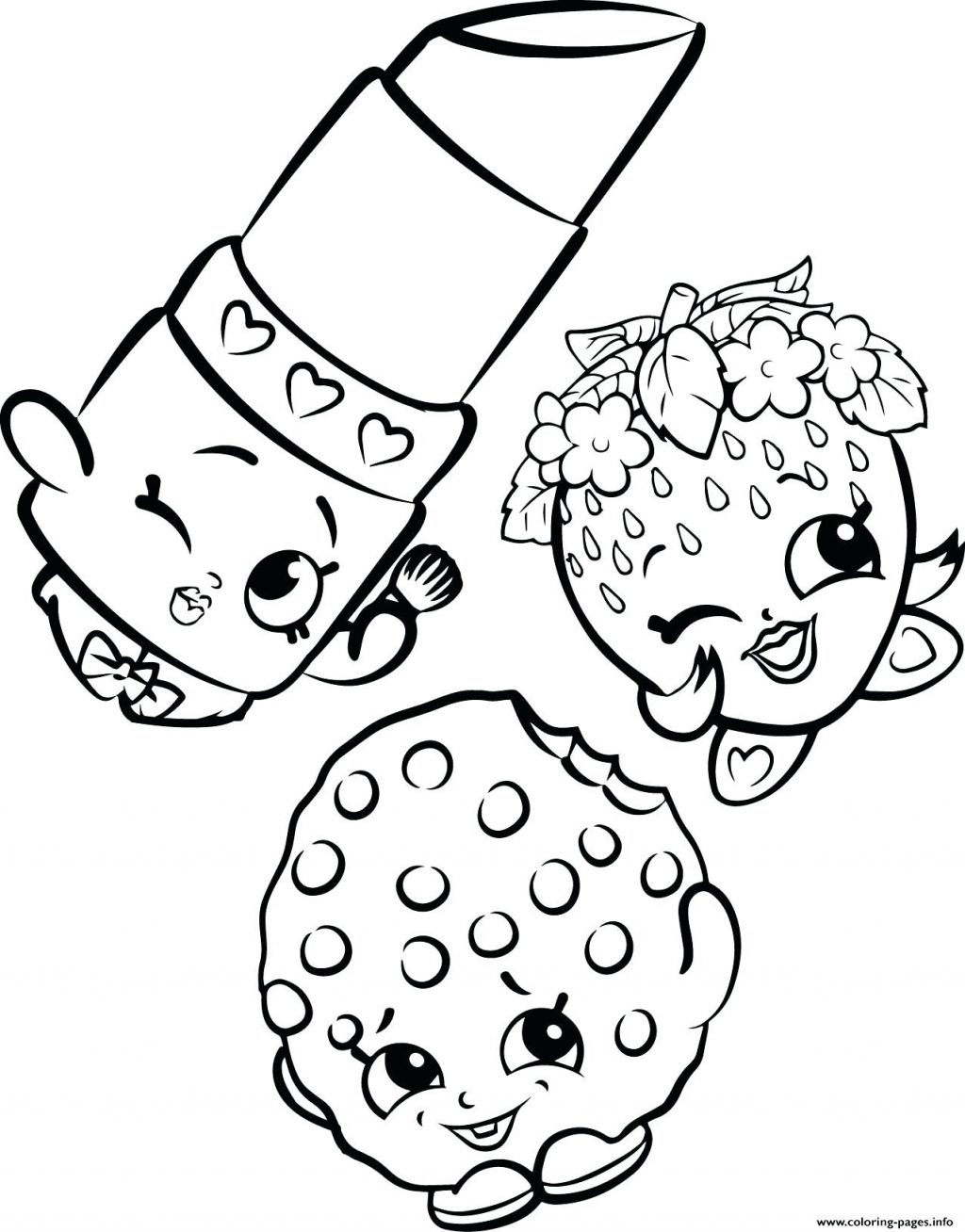 1024x1308 Coloring Page ~ Cookie Coloring Page Free Strawberry Lipstick