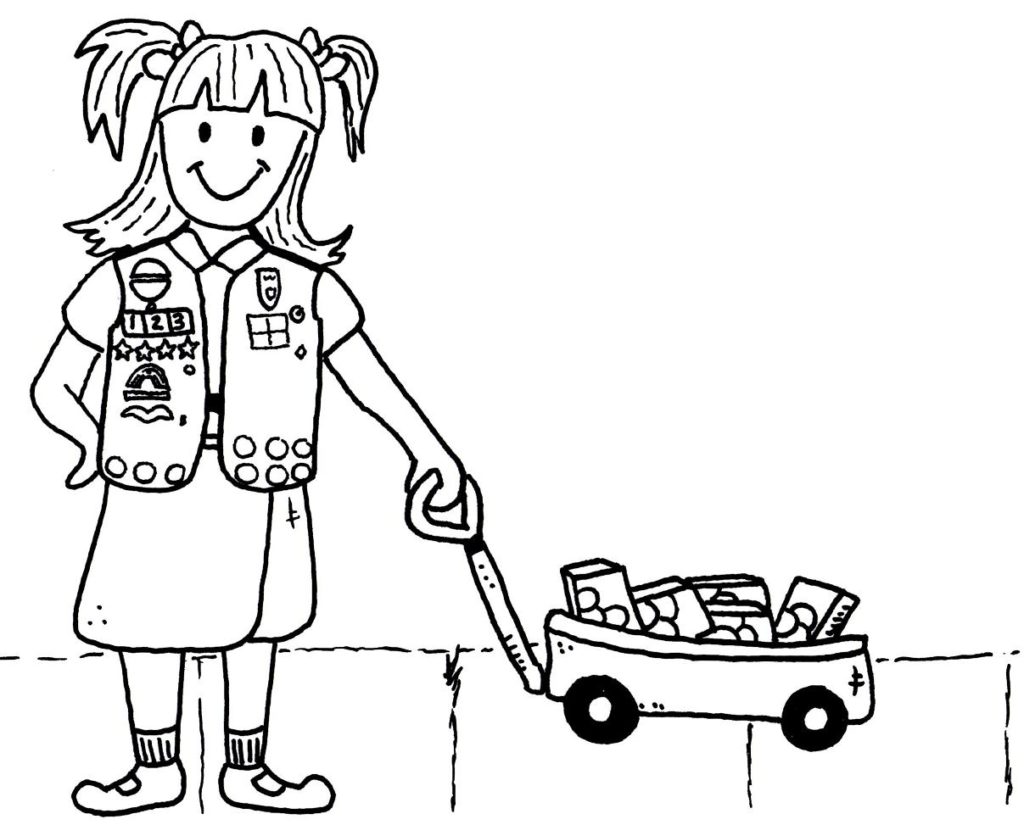 1024x825 Girl Scout Coloring Pages For Brownies Daisy