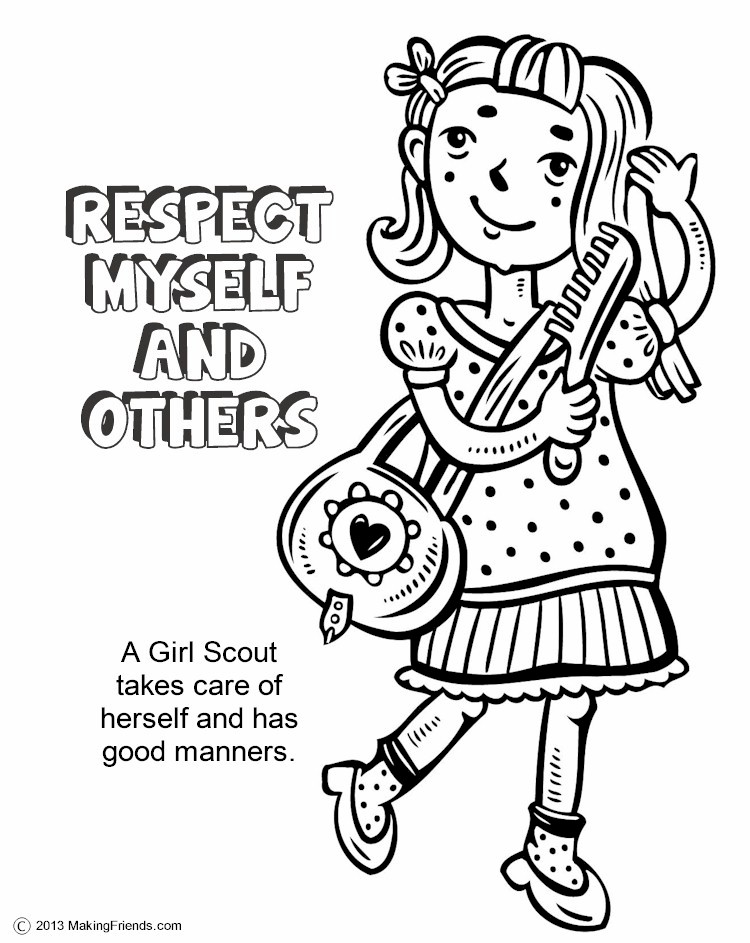 750x943 Best Coloring Pages Girl Scout Coloring Pages Wallpaper