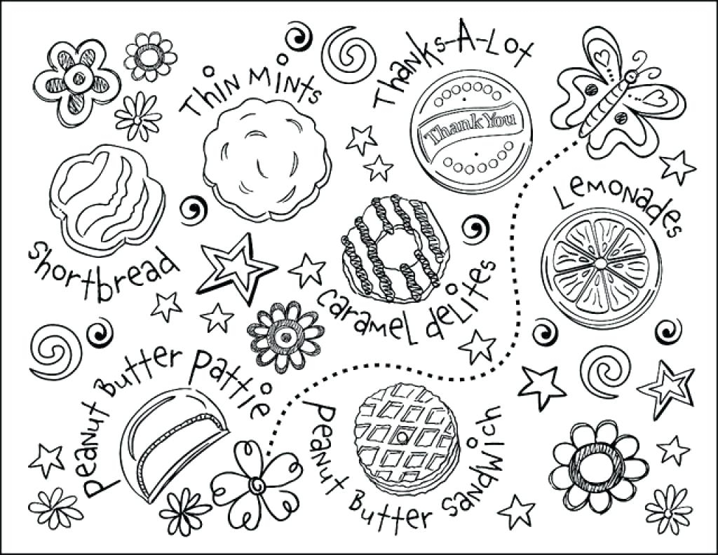 1024x792 Cool Girl Scout Cookie Coloring Pages New Cook