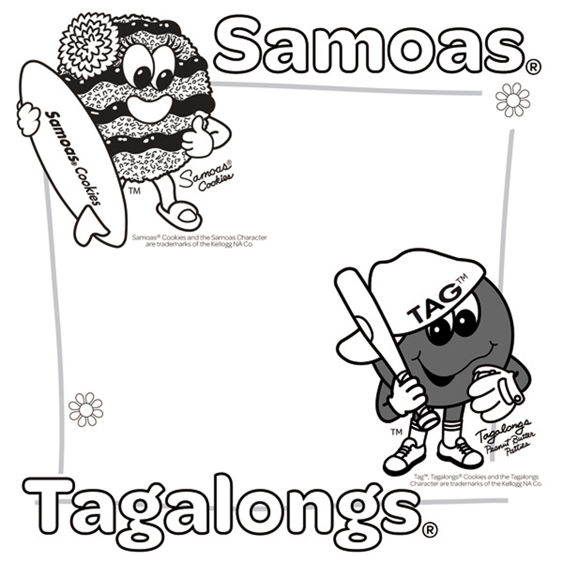 1800x1800 Girl Scout Coloring Sheets Cookies Clip Art Girl Scouts