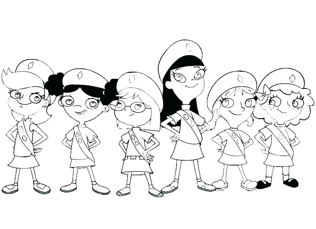 1024x741 Girl Scout Cookies Coloring Pages Girl Scout Cookies Coloring