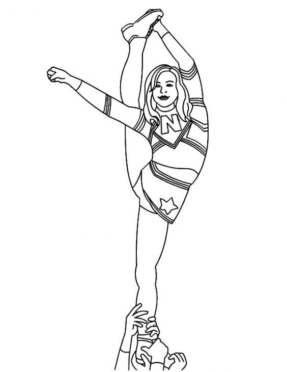 Girl Standing Coloring Pages
