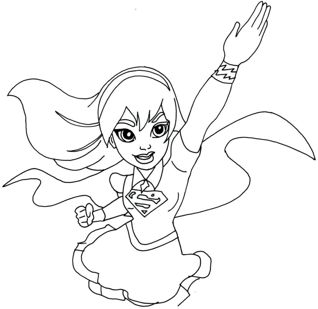 1024x995 Female Superhero Coloring Pages Get Bubbles