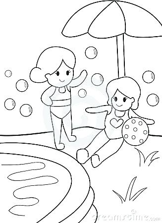 327x450 Swimming Coloring Page Swimming Coloring Page Free Swimming Pool
