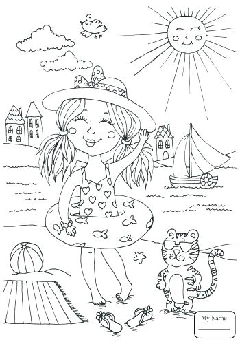 350x500 Swimming Coloring Pages Coloring For Kids Swimming Pool Colouring