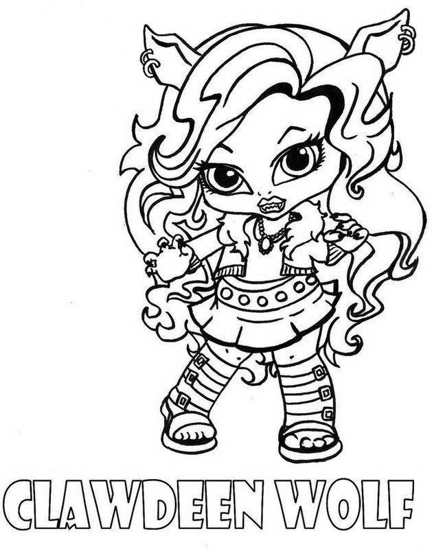 629x800 Coloring Pages For Girls Monster High 524092 With Regard