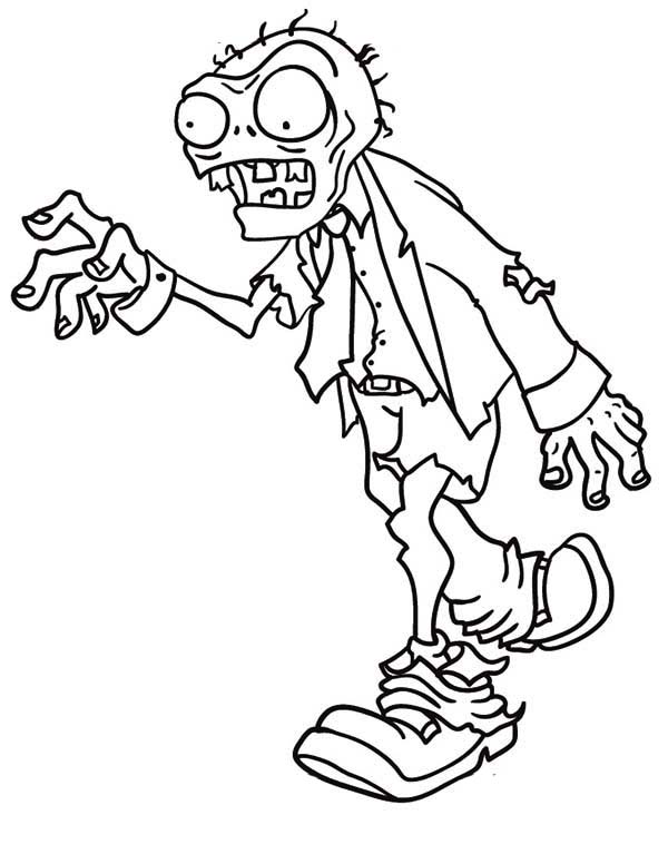 600x776 Free Printable Zombies Coloring Pages For Kids