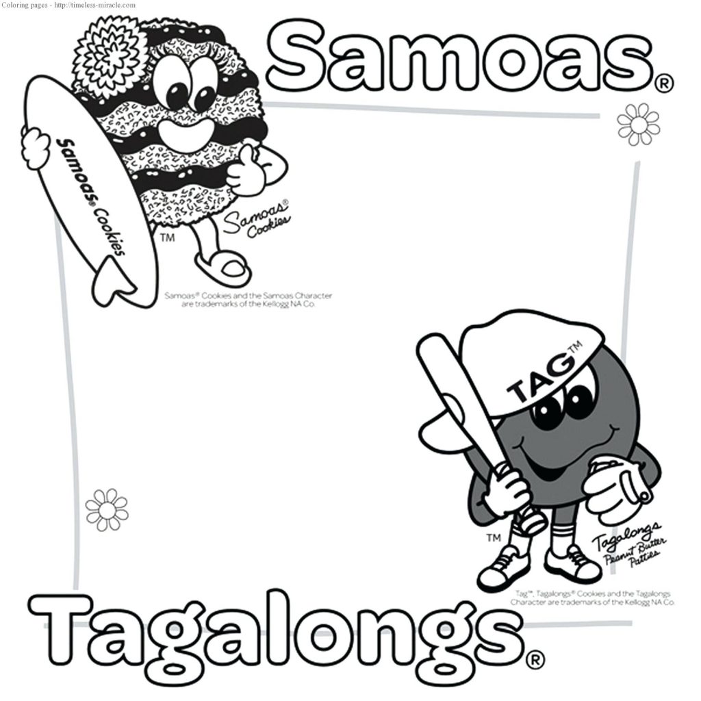 1024x1024 Coloring Page Girl Scout Cookie Coloring Pages. Girl Scout Cookie