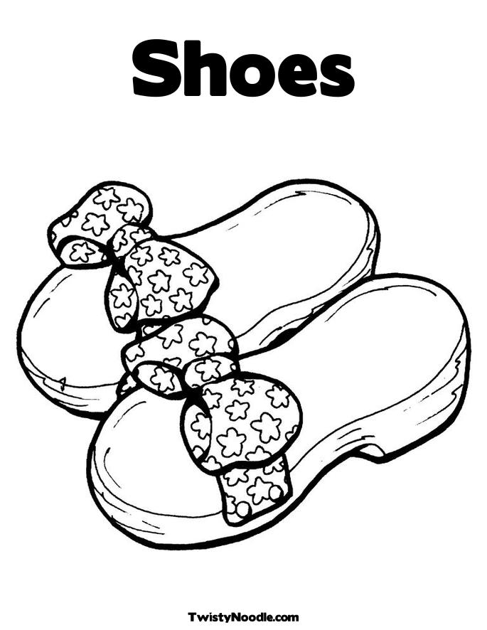 685x886 Shoes Coloring Pages To Print Free
