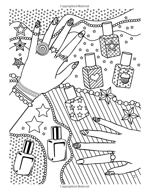 600x776 Girl Stuff 24 Totally Girly Coloring Pages Dani Kates