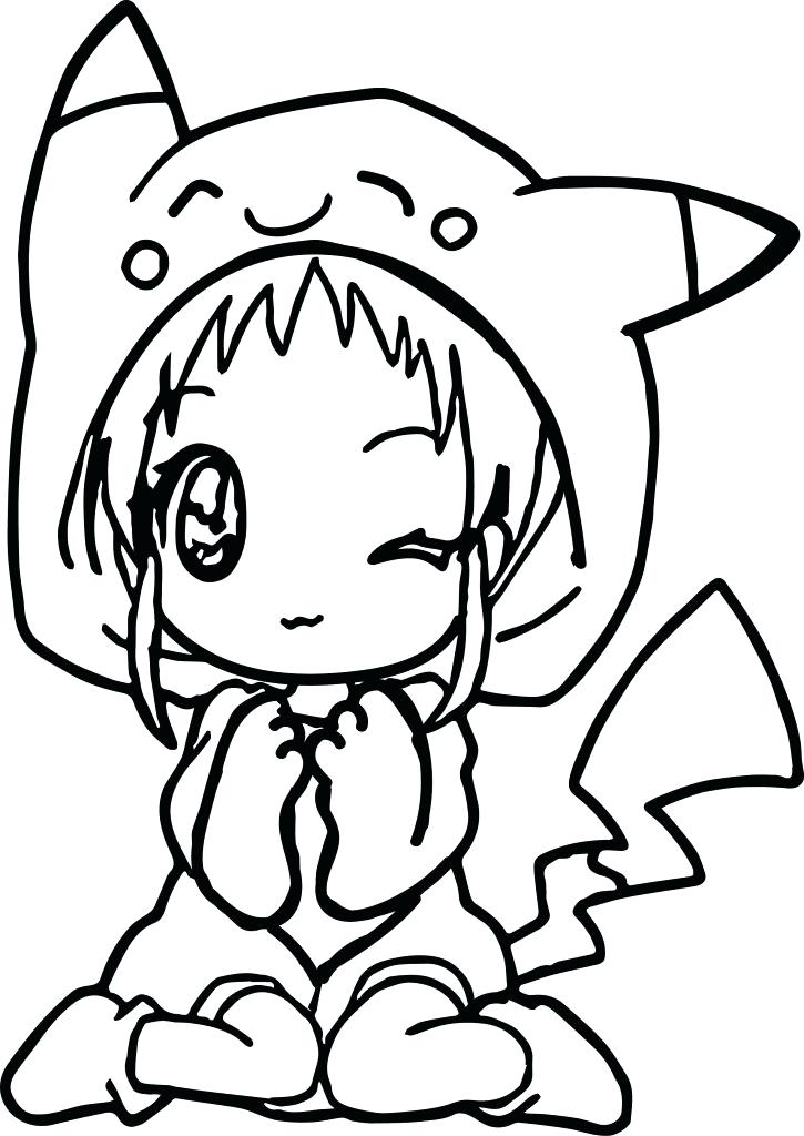 725x1024 Anime Girl Coloring Pages Printable Easy To Print Free Cartoons