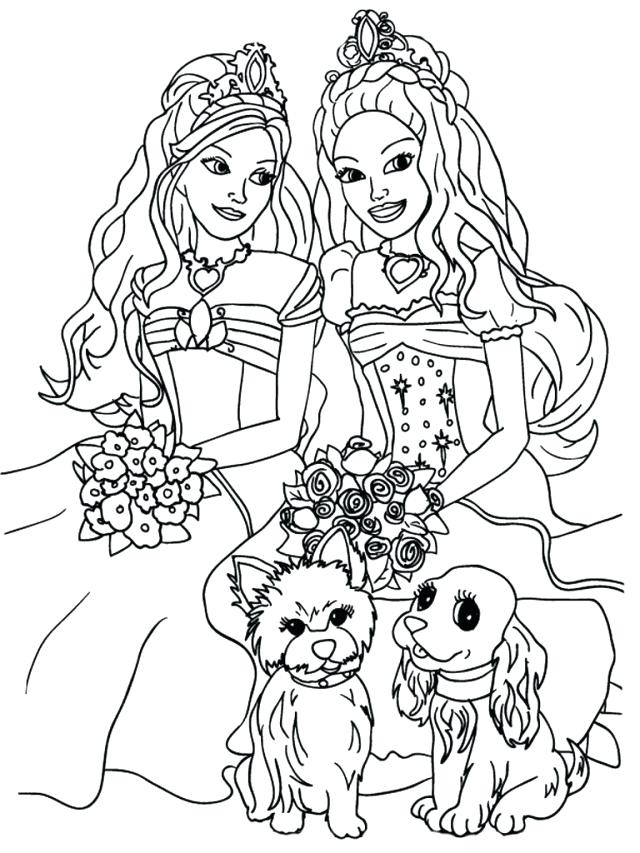 640x853 Cute Girly Coloring Pages Download Barbie Coloring Pages For Girly