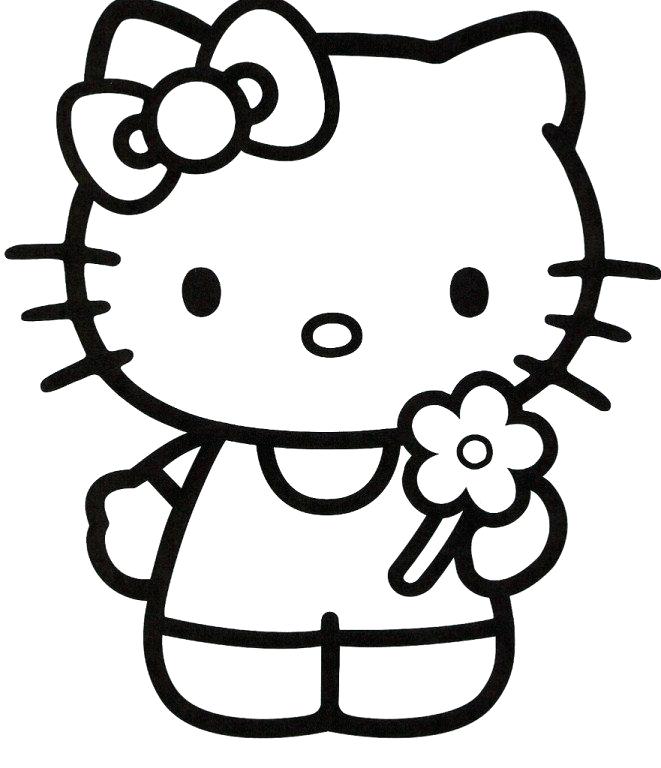661x768 Cute Girly Coloring Pages Girly Hello Kitty Coloring Page Cute