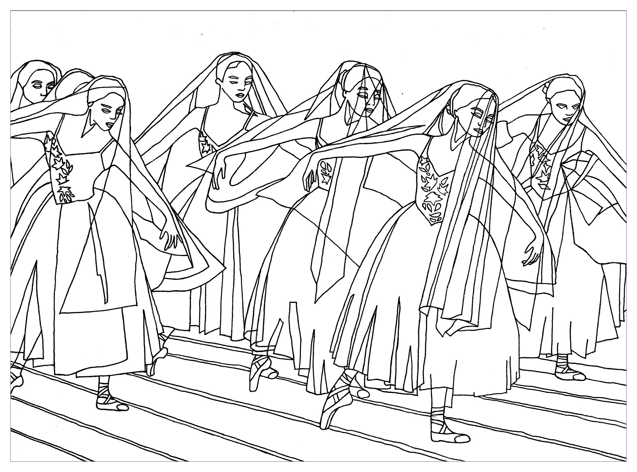 2200x1631 Giselle Ballet By Marion C
