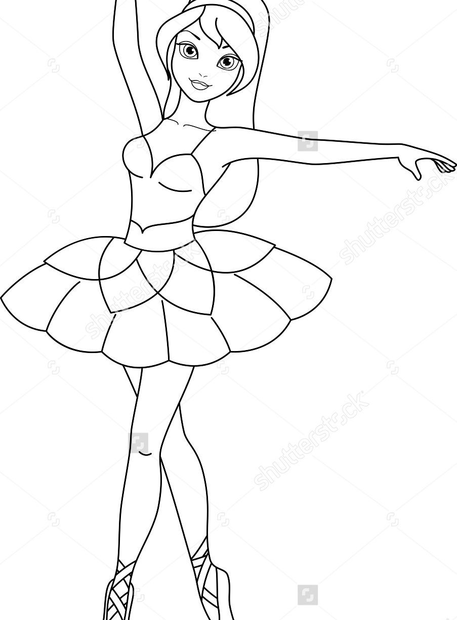 903x1224 Ballet Coloring Page Printable Pages Click Free For Girls Adult