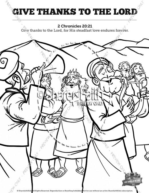 Give Thanks Coloring Page