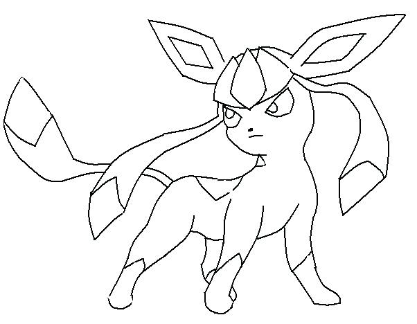 602x468 Glaceon Para Colorear Coloring Pages Glaceon Para Pintar