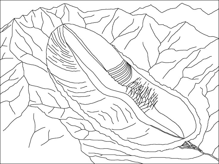 Glacier Coloring Pages