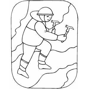 300x300 Glacier Climbing Coloring Sheet