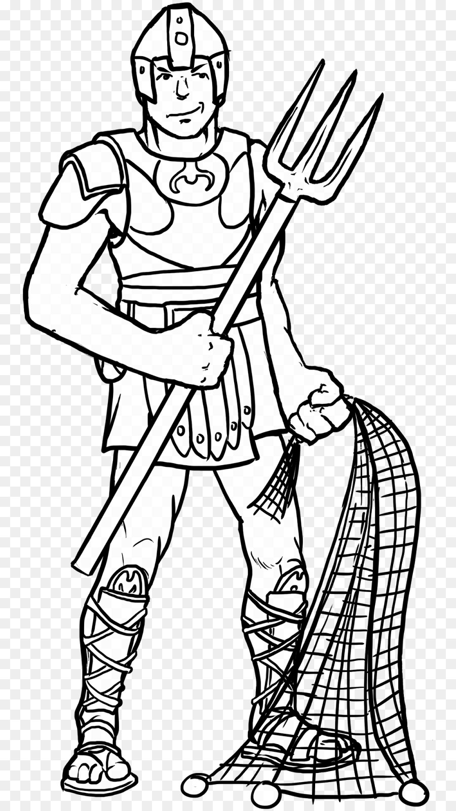 900x1600 Line Art Coloring Book Drawing Gladiator Ancient Rome