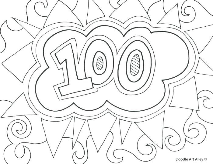 700x541 Free 100 Day Of School Printables Day Of School Coloring Pages Day