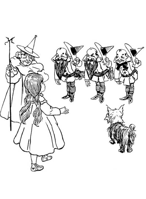 600x816 Dorothy Meet Good Witch Of North And Munchkins In