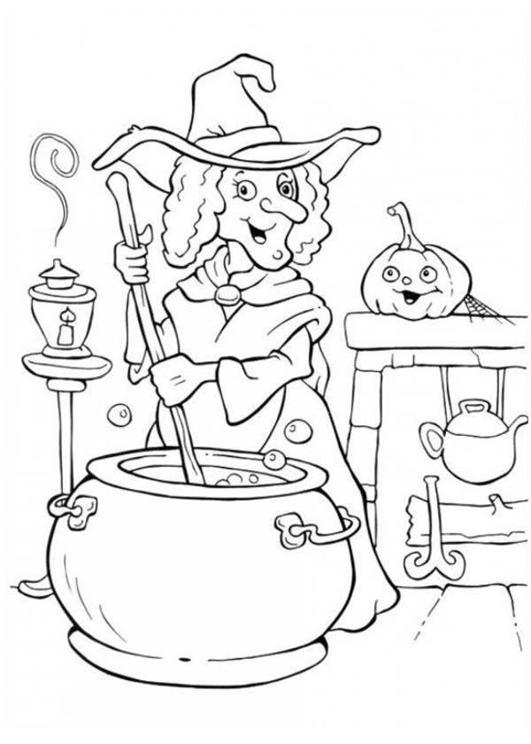 600x840 Best Witch Color Pages Medieval Witch Coloring Page Glinda