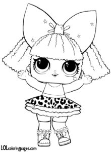 220x300 Glitter Diva Coloring Page Lol Surprise Doll Coloring Pages