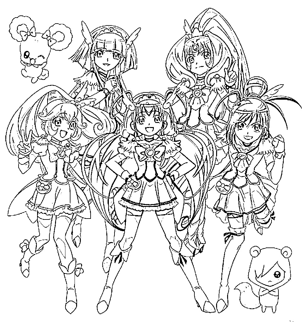 960x1024 Printable Glitter Force Coloring Pages Mostly Custom