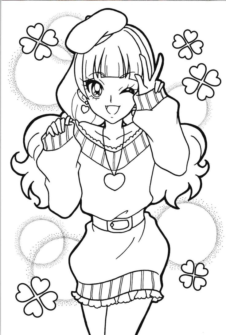 736x1089 Fresh Smile Precure Coloring Pages Bltidm Free Coloring Pages