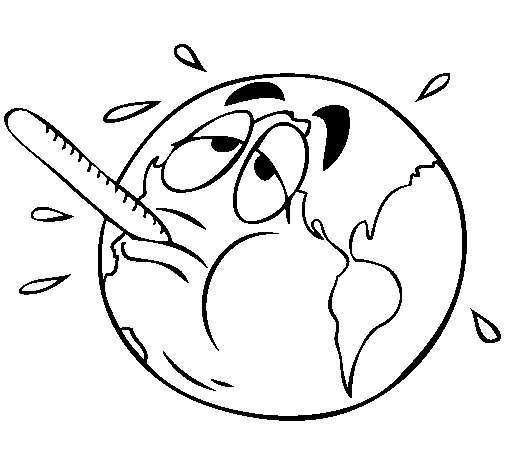 505x470 Global Warming Coloring Pages