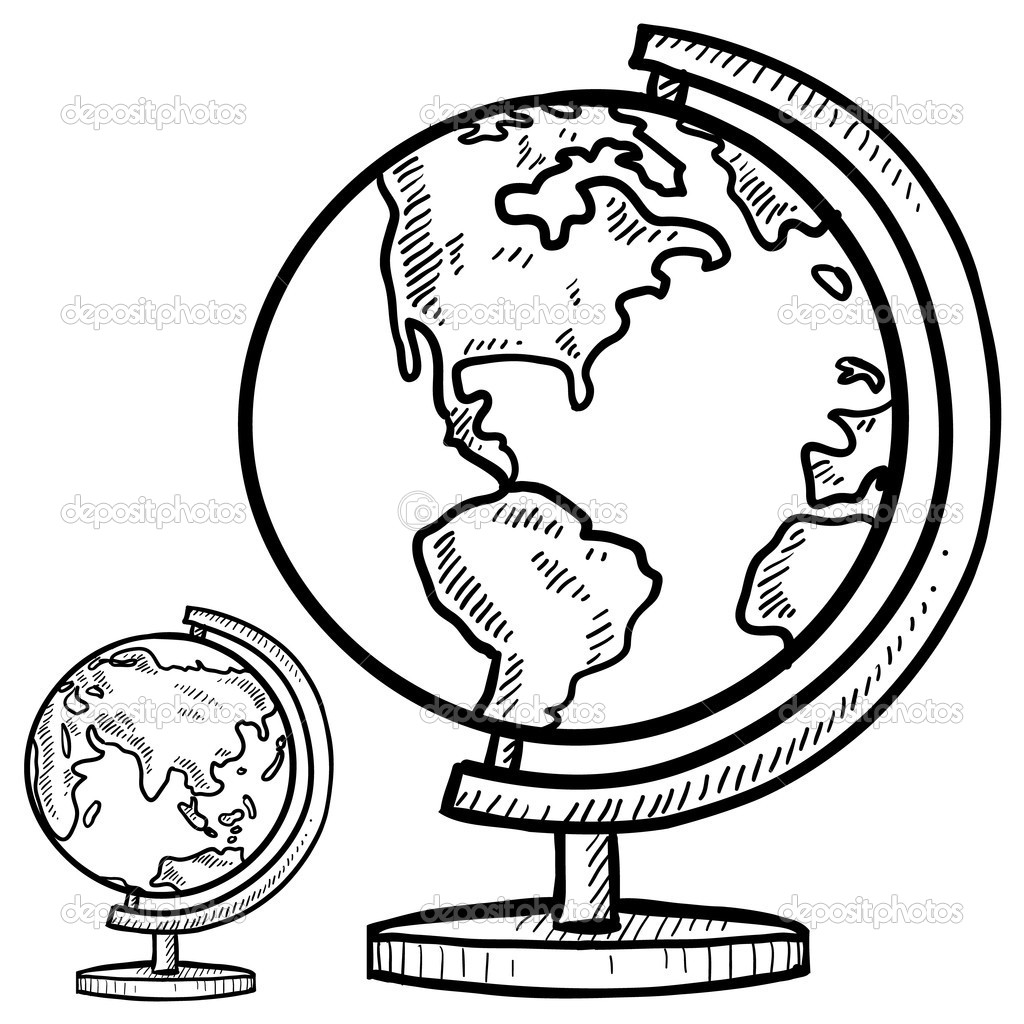 1024x1024 Globe Coloring Page Linefa Me Throughout