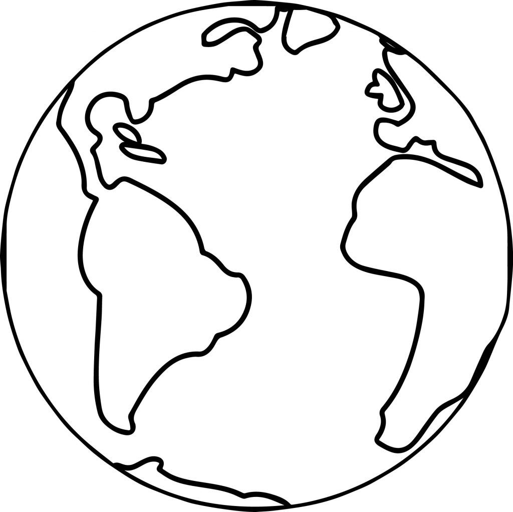 1024x1022 Free Globe Coloring Page 2761 Globe Coloring Page
