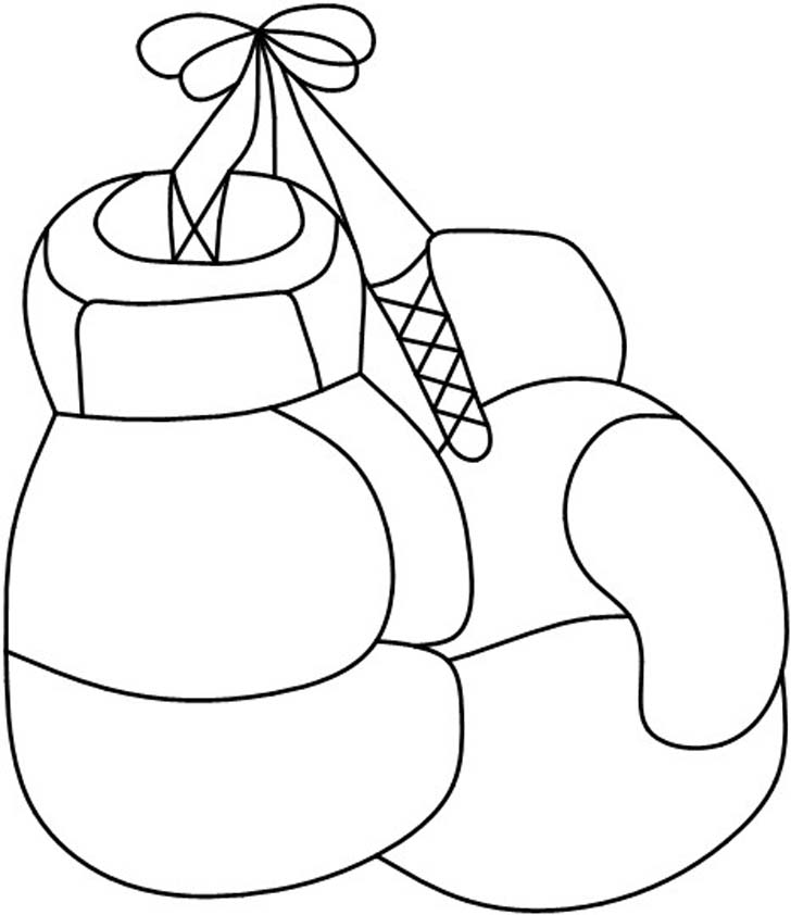 728x842 Boxing Gloves Coloring Pages