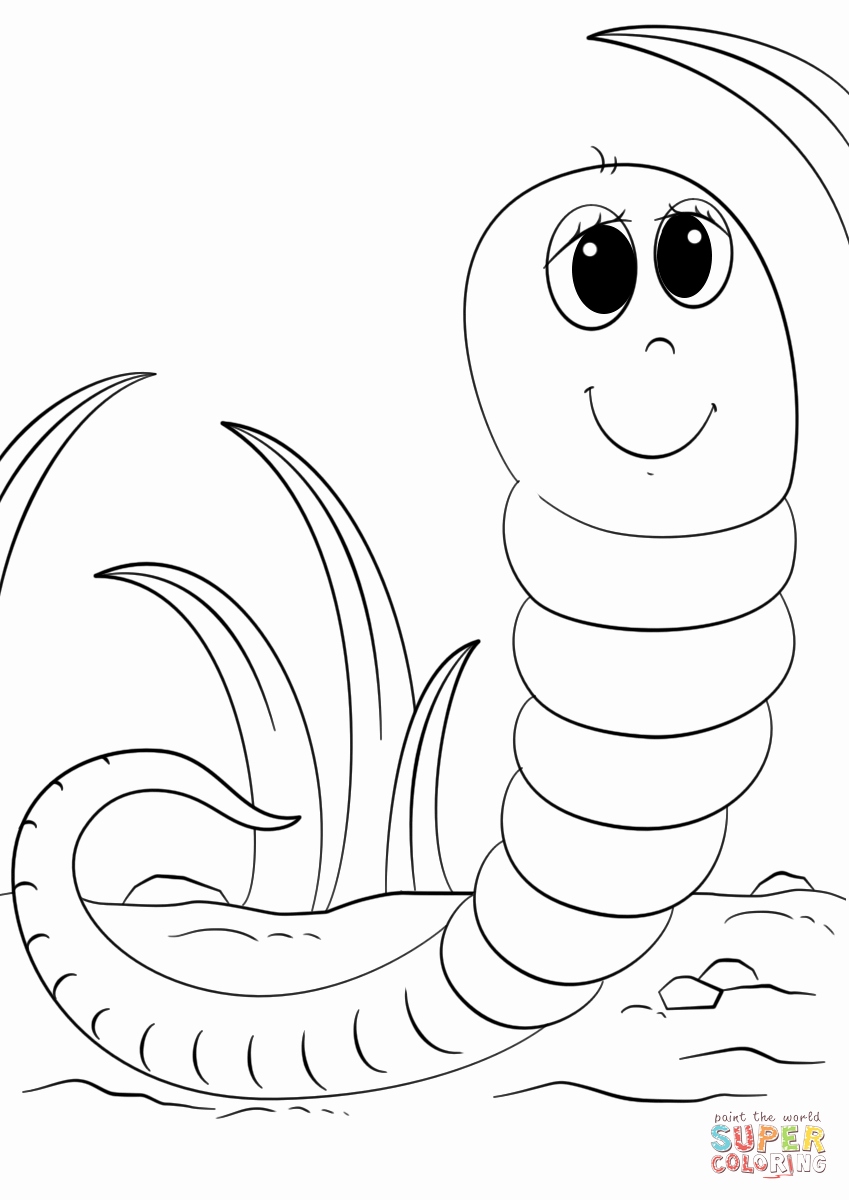849x1200 50 Best Of Collection Of Worm Coloring Pages