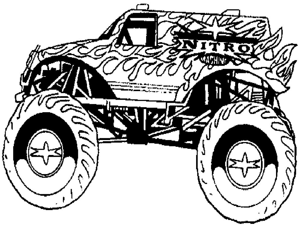 1024x768 Coloring Pages Truck Page Best Images About Trucks Printable