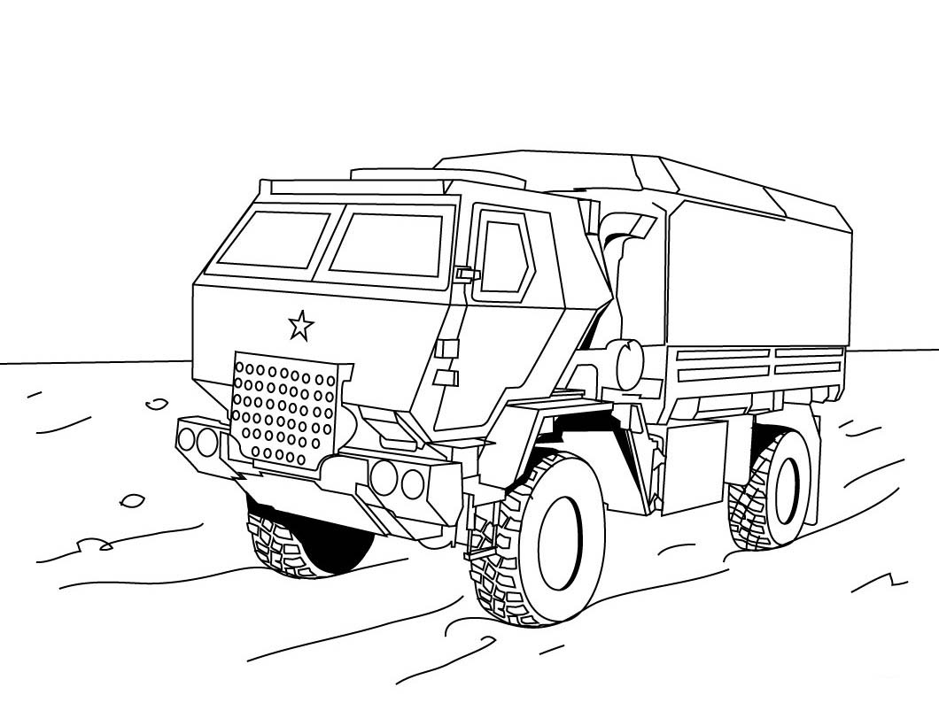 1060x820 Truck Coloring Pages