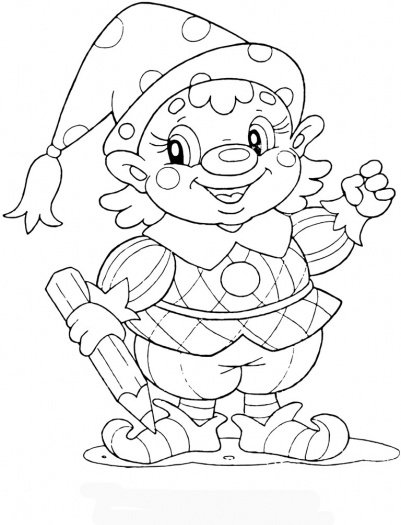 401x525 Gnome Coloring Page Printables