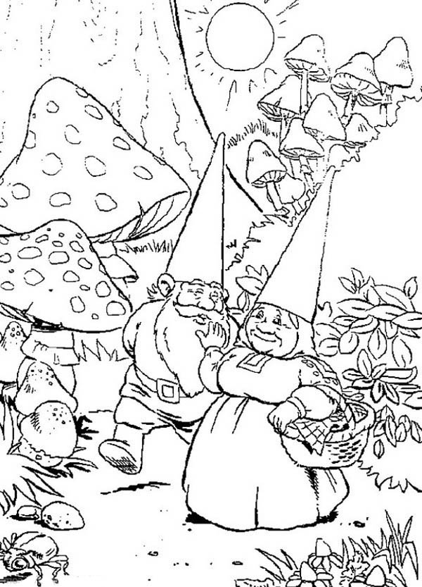 600x833 David The Gnome Accompany His Wife Walking To Forest Coloring