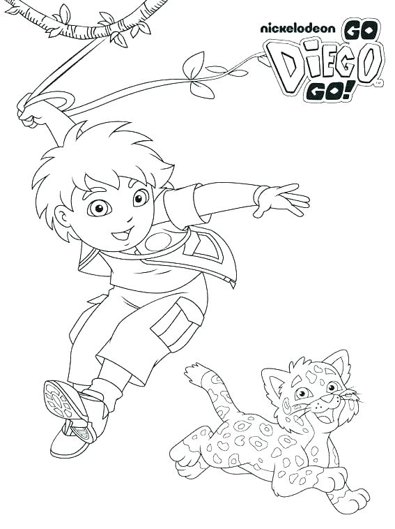 567x758 Go Diego Go Coloring Pages Picture Of Go Go Coloring Page Dora